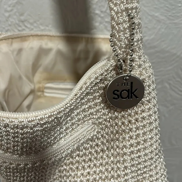 The Sak Crochet Mini Purse Crossbody Off White - Image 4
