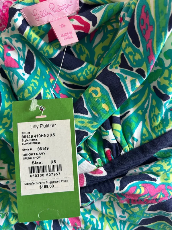 Lilly Pulitzer Sloane Sleeveless V-Neck Maxi Dress Bright Navy Trunk Show - Image 6
