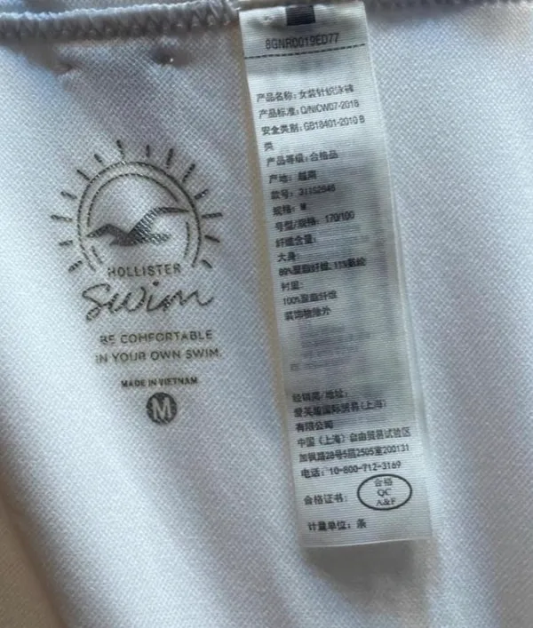 Hollister Co. white ribbed bikini bottoms #swimwear #beachwear - Image 3