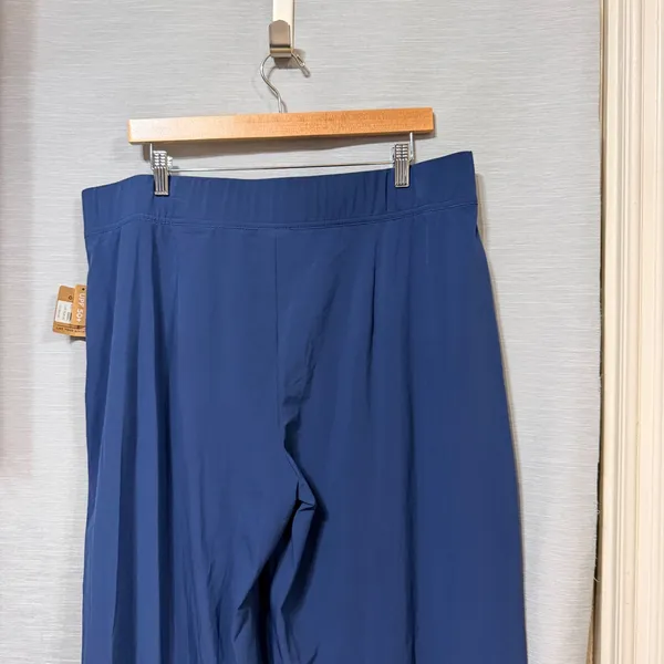 Eddie Bauer Departure Wide-Leg Pants Blue Petite XL UPF 50+ Moisture Wicking - Image 4
