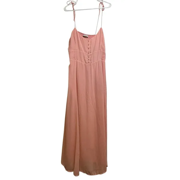 Abercrombie & Fitch Pink Maxi Dress - Size L - Image 16