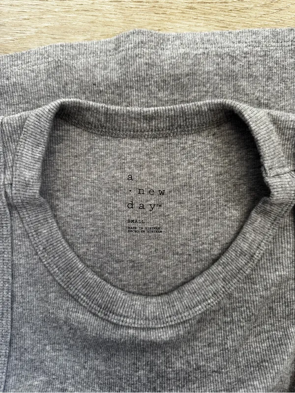a new day Gray Ribbed Tank Top - Image 4