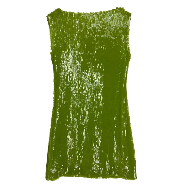 Kim Shui Lime Green Sequin‎ Embellished Mini Dress Size XS NWT - Image 9