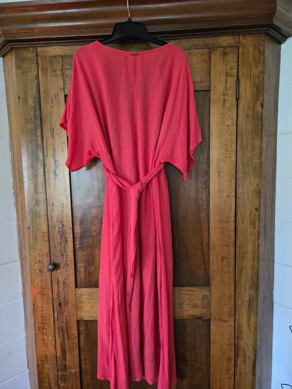 Billabong Bright Coral Pullover Top Small - Image 5