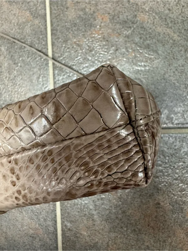 Brahmin Melbourne Brûlée Anytime Mini Shoulder Bag Wristlet/Clutch Handbag Tan - Image 6