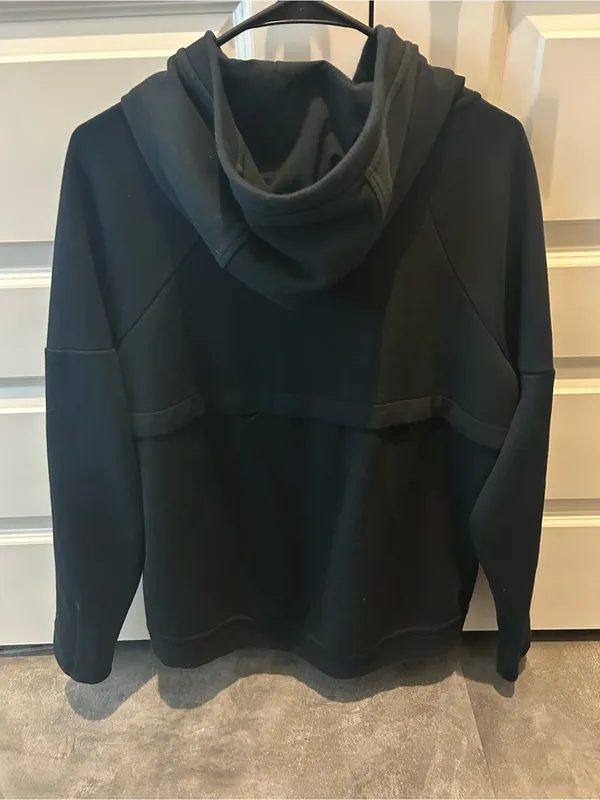 Nike Tech Fleece Hoodie Black Women’s Medium Scuba Jacket 806329-010 - Image 3