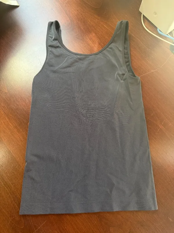 Gilligan & O'Malley Slate Grey Seamless Compression Slimming Tank Top Size Mediu - Image 4