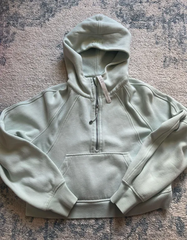 Lululemon Scuba Oversized Half-Zip Hoodie XS/S Mint Moment - Image 5