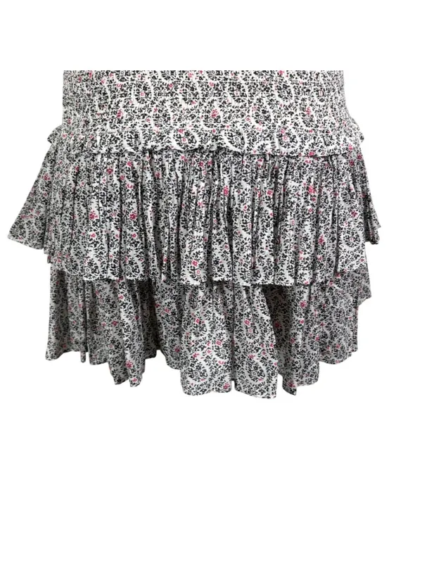Isabel Marant Etoile Naomi Smocked Mini Skirt Size 36 US 4 - Image 9