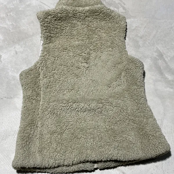 Patagonia Women's Los Gatos Fleece Vest Brown Size Small Fuzzy Full Zip - Image 8