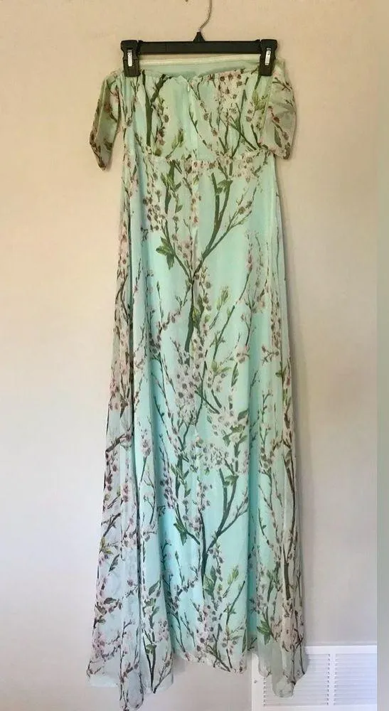 Jessica off shoulder floral maxi - Image 15
