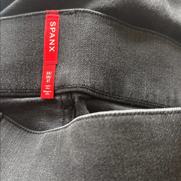 NWT Spanx Ankle Straight Leg Denim Jeans 20355R - Vintage Black SZ-3X - Image 8