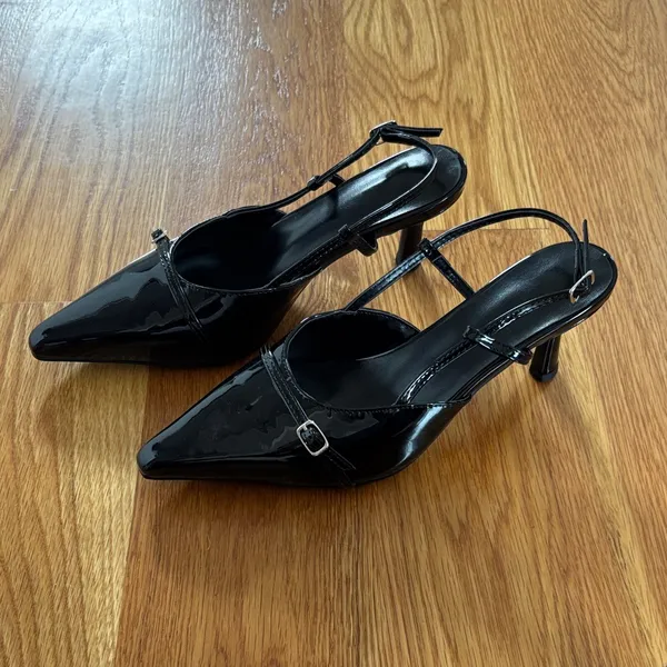 Black Patent Pointed - Image 2
