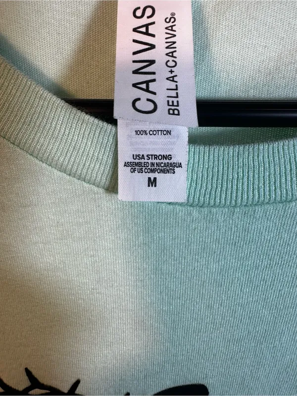 Bella Canvas P114. XOXO 'Love always, God' Graphic Tee - Mint - Image 3