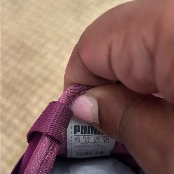 Puma Women's Slip-On Athletic Sneakers in Magenta with White Sole - Image 6