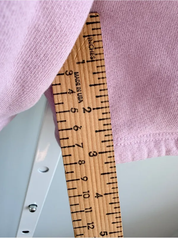 SET Active Pink French Terry Sweat Shorts Elastic Ruffle Waist Lounge USA S - Image 6