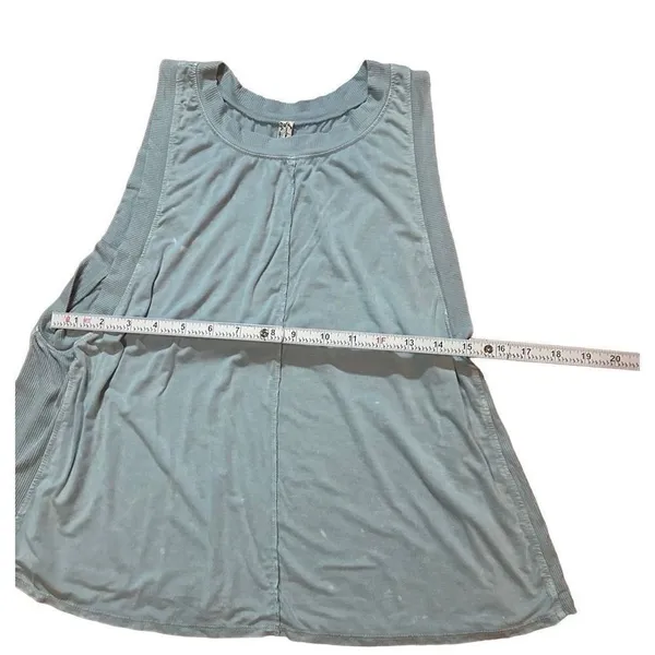 Free People light blue‎ flowy tank sz S - Image 6
