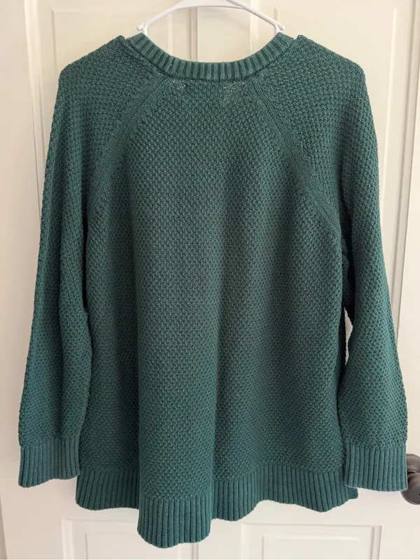 Old‎ Navy Emerald Isle Textured Cotton Crewneck Sweater Large - Image 7
