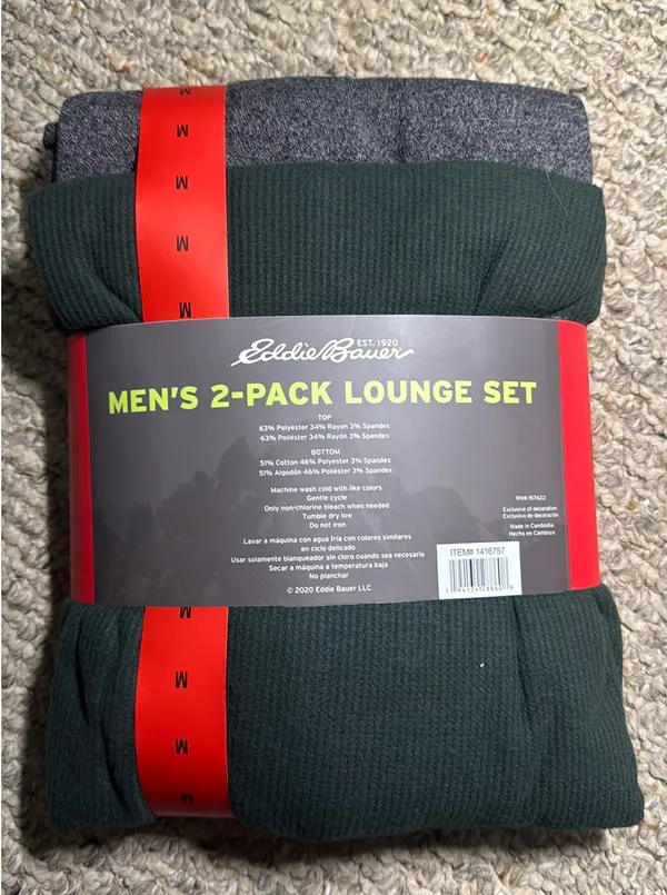 Eddie Bauer Men’s 2-piece loungewear set - Image 2