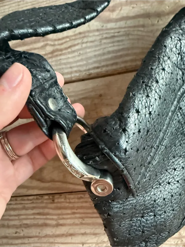 GAP Black Leather Shoulder Bag - Image 6