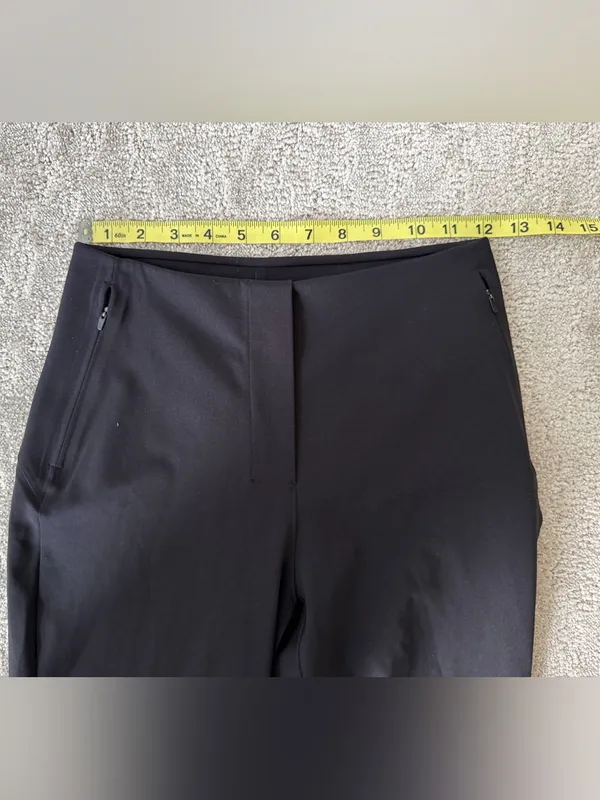 Lululemon Smooth Fit Pull-On High-Rise Cropped Pants in Black Size 4 Work Wear - Image 12