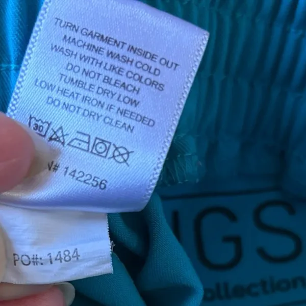 FIGS Teal Yola Scrub Bottoms Womens Size XS - Image 6
