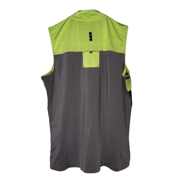 Jamie Sadock Golf Top Womens Small Sleeveless Colorblock Green Yellow Gray Black - Image 9
