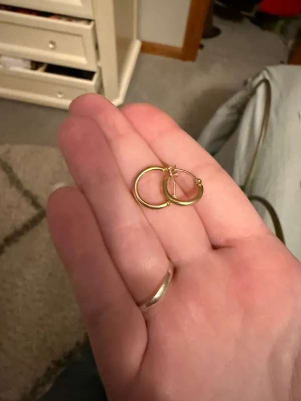 Gold hoops from Craig Husar Designs - Image 2