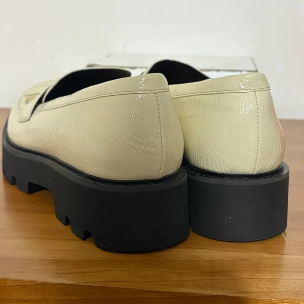 Sarto by Franco Sarto Balinna Cream Patent Tassel Lug Sole Platform Loafers 8.5M - Image 5