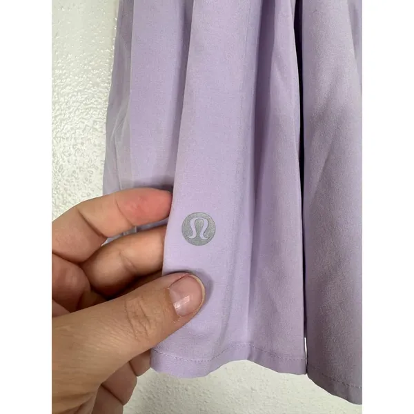 Lululemon Side-Pleat High-Rise Tennis Skirt Purple Lilac LW8AFCS Size 6 - Image 3