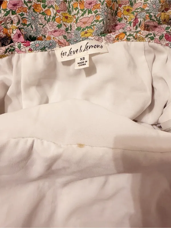 For Love & Lemons Raleigh Midi Dress Floral Tie Size XS - Image 5