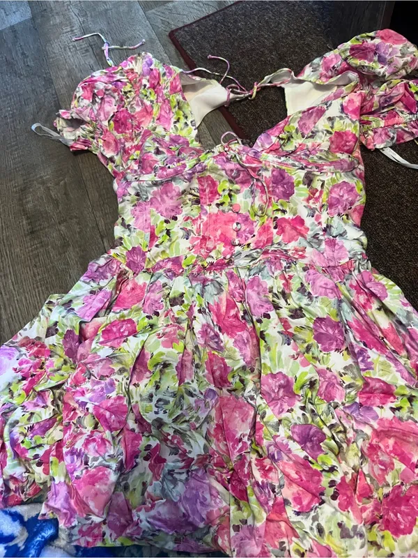 For Love And Lemons Paulina puff sleeve mini Dress - Image 14