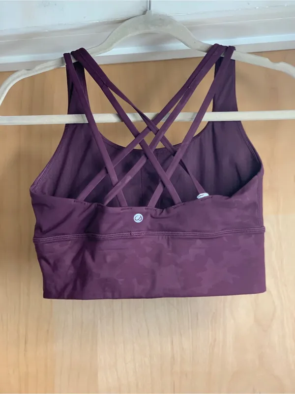 CRZ Yoga Plum Scoop-Neck Athletic Top Size-M/L - Image 4