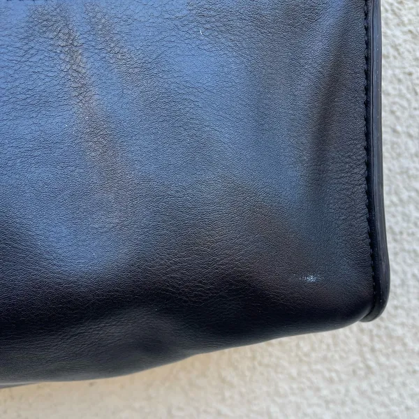 Zara Basic Collection Olive Brown Suede & Black Leather Tote Bag - Image 5