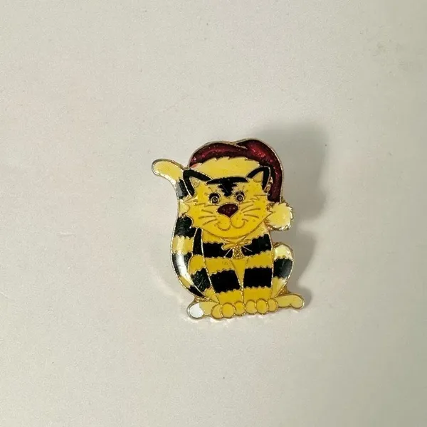 Vintage Centennia cat with Santa hat pin - Image 4