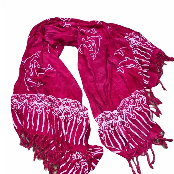 KOKO KNOT pink dolphin beach wrap - Image 2