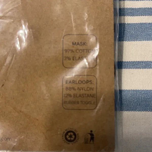 Rae Dunn His Hers Reusable Face Masks‎ Black NEW - Image 7