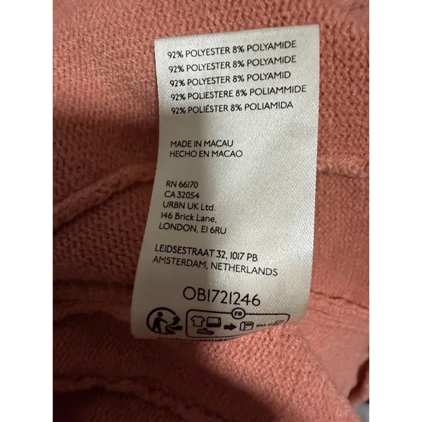 Free People Orion A-Line Tunic‎ Sweater Lightest Rose Women's Size Medium - Image 11