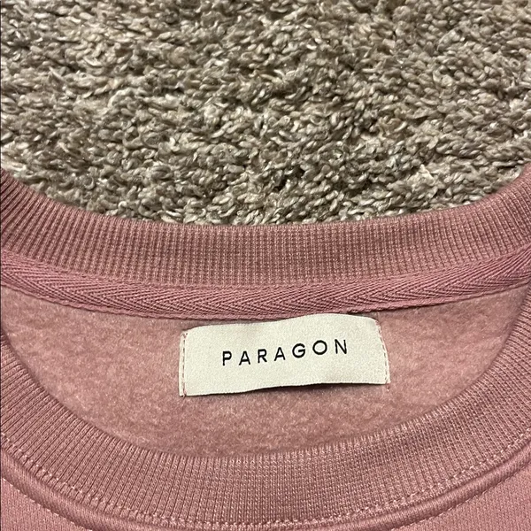 Paragon FitWear Women’s Fleece Lined Cropped‎ Dusty Pink Crewneck Sweatshirt - Image 4
