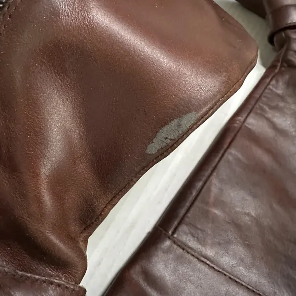 Born Riding Boots Womens 7.5 Brown Leather Knee High Zip Strap Block Heel W62417 - Image 6