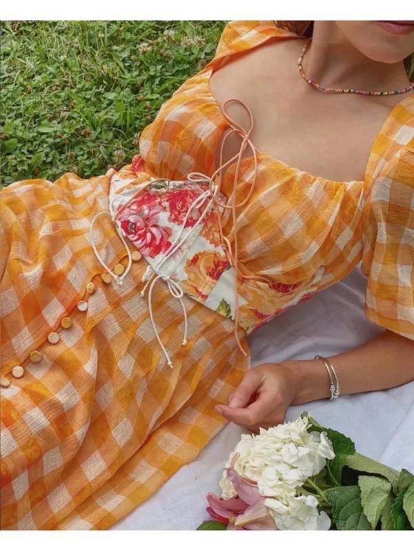 For Love & Lemons Mimosa Corset Dress - Image 3