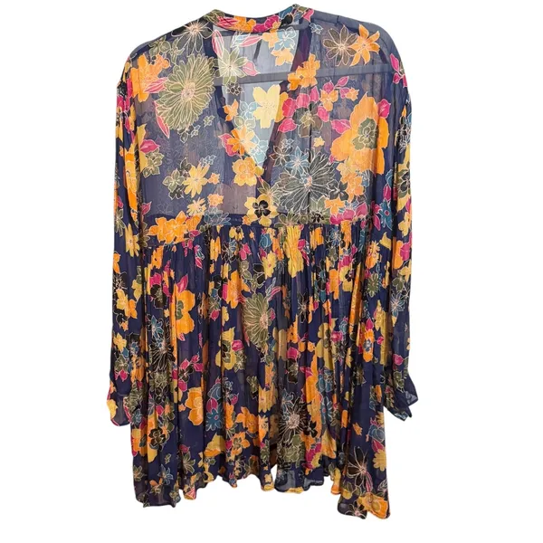 Free‎ People Everything and More Floral Tunic Dress Sz XS - Image 4