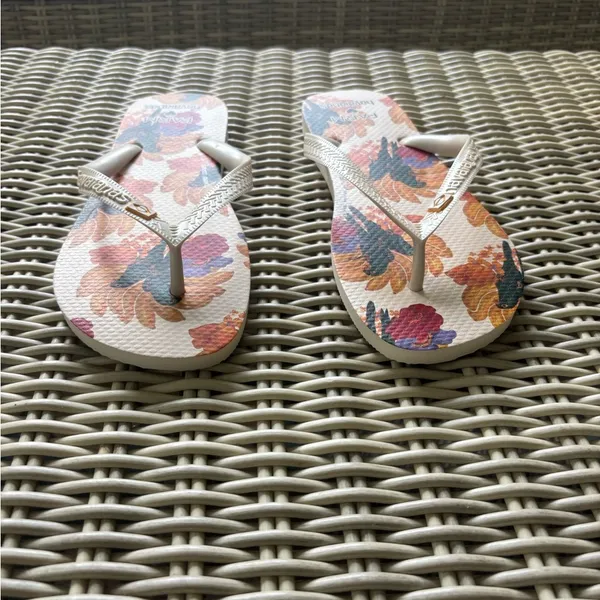 Farm‎ Rio Banana Nest Havaianas Sandals size 11/12 boho vacation beach travel - Image 4