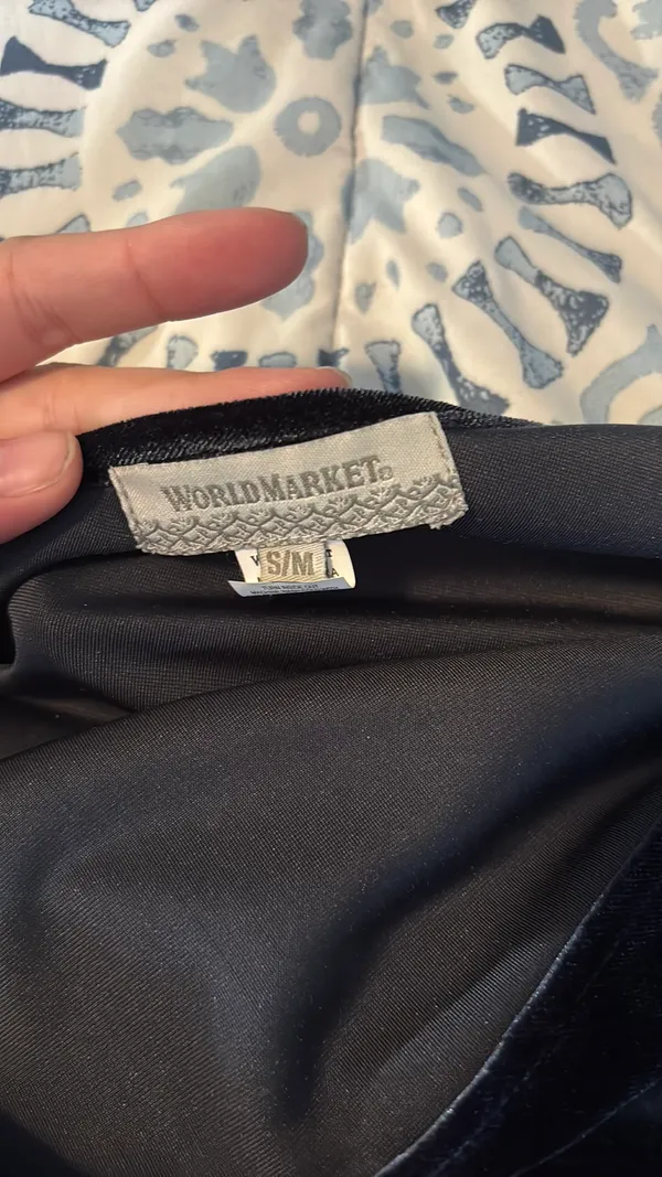 World Market Off the Shoulder Top Black - Image 2