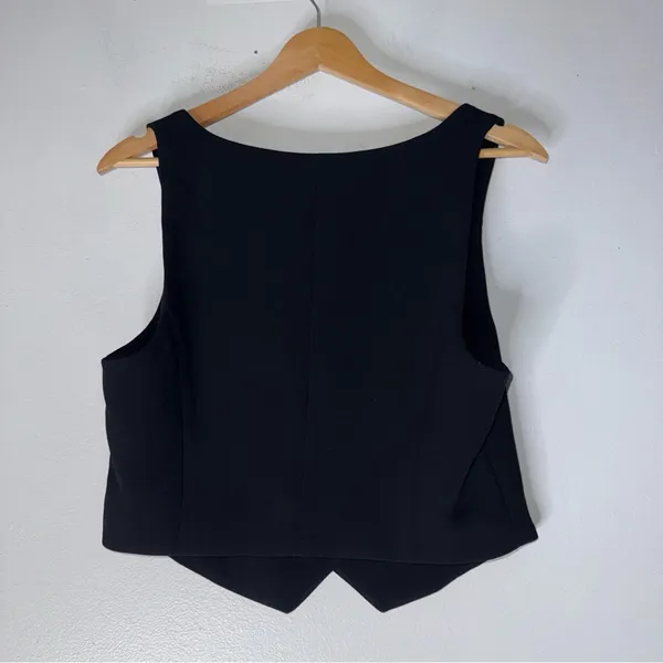 Wilfred Scoop Neck Button Down Best Black‎ Size 10 - Image 2