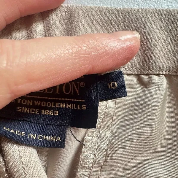 Pendleton Womens Trouser‎ Pants Size 10 Tan Classic Fit Career Office High Waist - Image 6