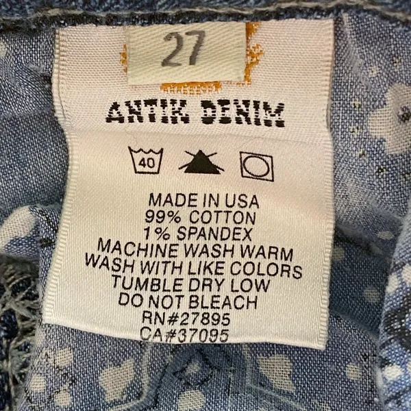 Antik Denim Vintage Blue Western Bootcut Flare Jeans Medium-Dark Wash Womens 27 - Image 12