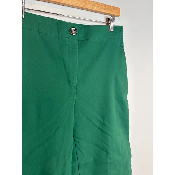 Ann Taylor the Kate green wide leg cropped pants - Image 4