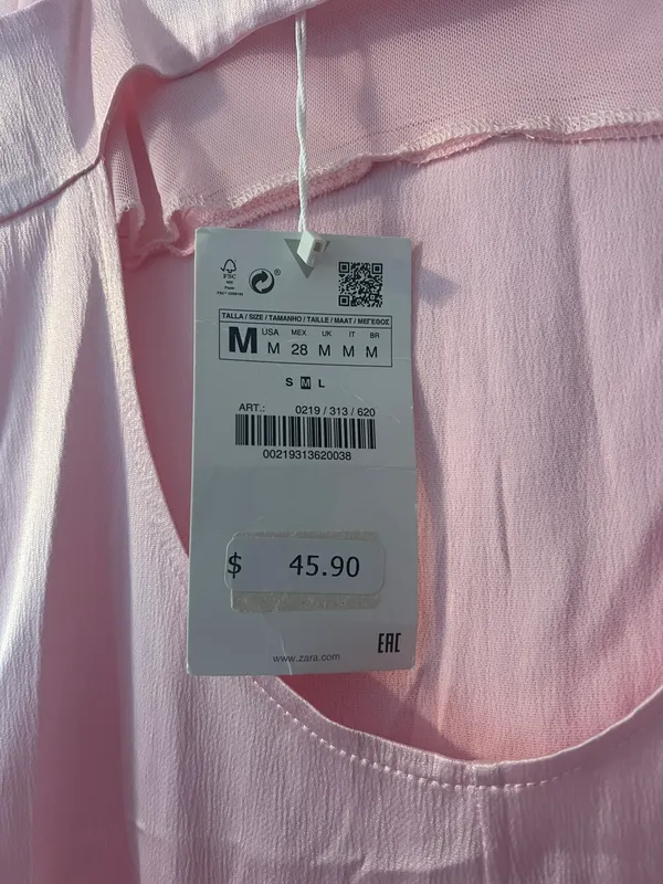 Zara Pink Midi Dress - Image 7