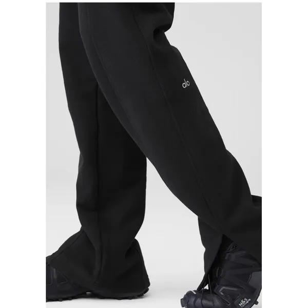 Alo Yoga High-Waist Free Time Straight Leg Sweatpants Wide Leg Women XS Heavy - Image 13